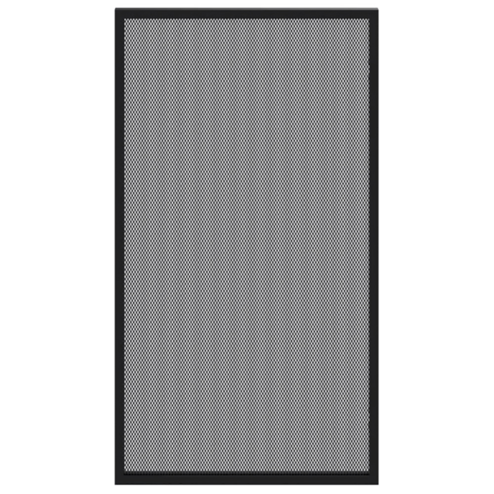 Front usa GOODHOME Winterana, Otel mesh, aluminiu, 50 x 89.5 x 2 cm, negru