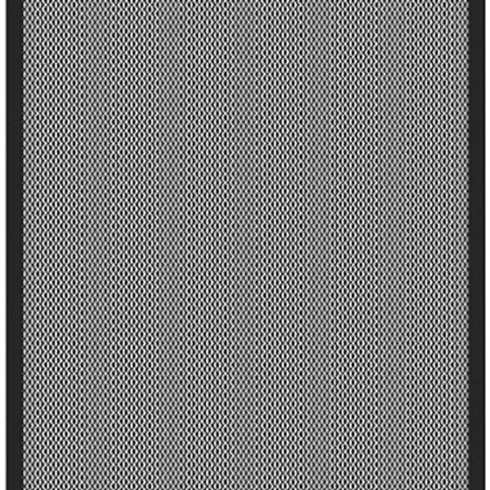 Front usa GOODHOME Winterana, Otel mesh, aluminiu, 50 x 89.5 x 2 cm, negru