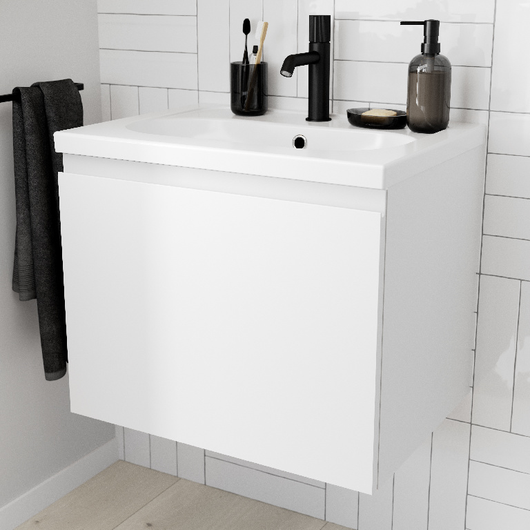 Masca lavoar GoodHome Levanna, suspendata, 60 x 45 x 48 cm, alb