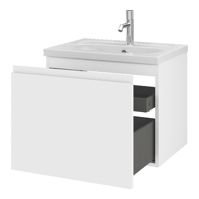 Masca lavoar GoodHome Levanna, suspendata, 60 x 45 x 48 cm, alb