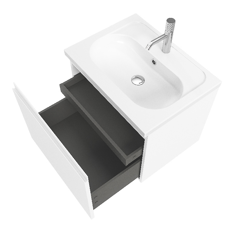 Masca lavoar GoodHome Levanna, suspendata, 60 x 45 x 48 cm, alb