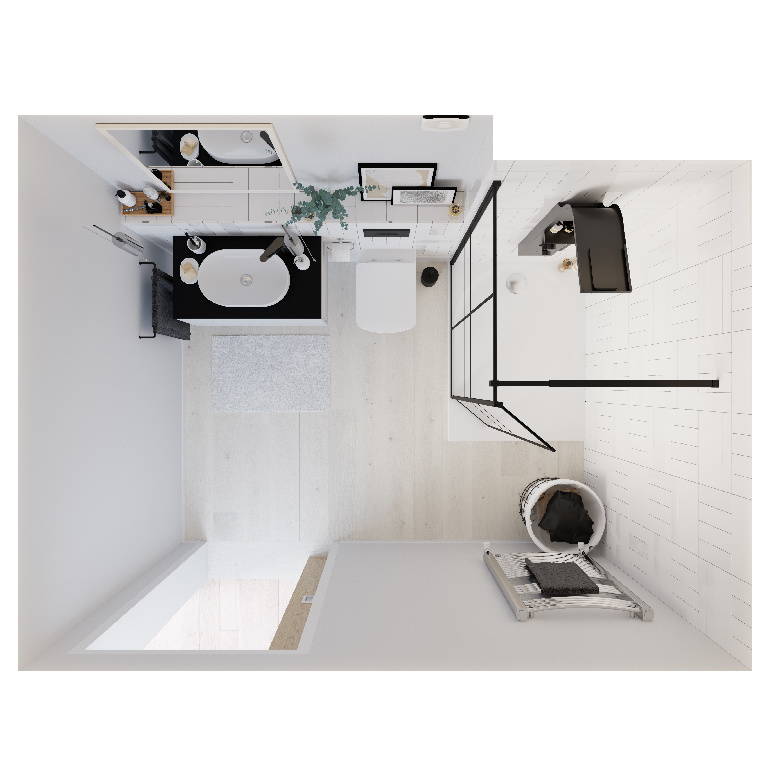 Masca lavoar GoodHome Levanna, suspendata, 80 x 45 x 48 cm, alb
