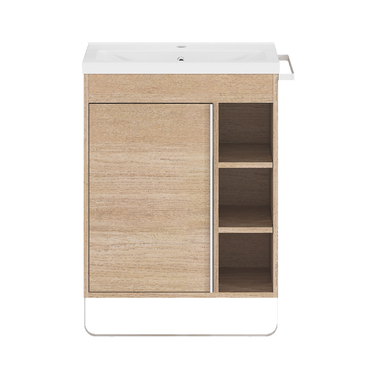  Masca lavoar GoodHome Maza, MDF, 65 x 36 x 82 cm, natur