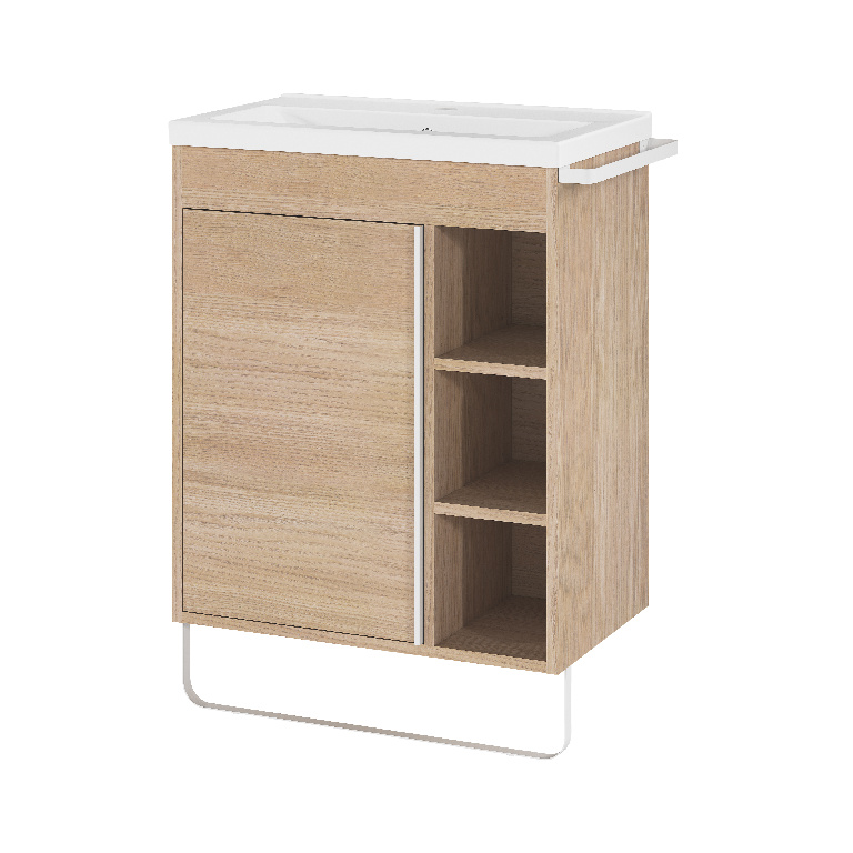  Masca lavoar GoodHome Maza, MDF, 65 x 36 x 82 cm, natur