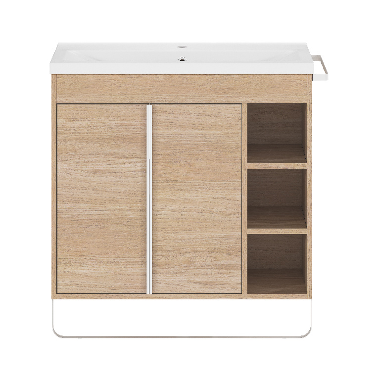 Masca lavoar GoodHome Maza, MDF, 85 x 36 x 82 cm, natur