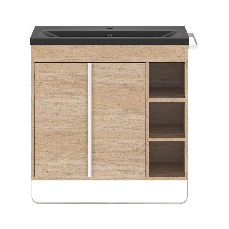 Masca lavoar GoodHome Maza, MDF, 85 x 36 x 82 cm, natur