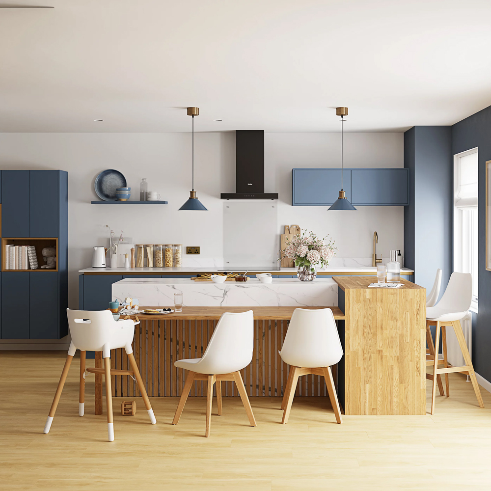 Front usa GOODHOME Alisma, MDF, 25 x 71.5 x 1.8 cm, albastru