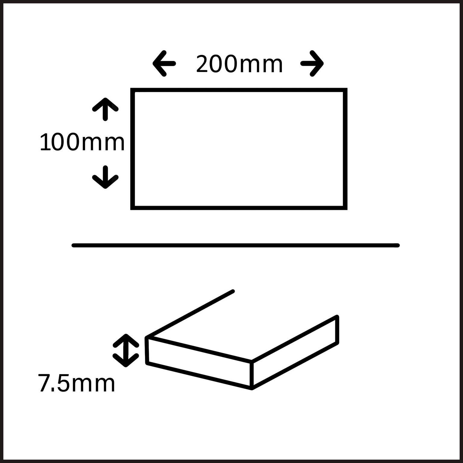 Faianta interior GOODHOME Trentie, antracit, 20 x 10 cm, suprafata 0.8 mp