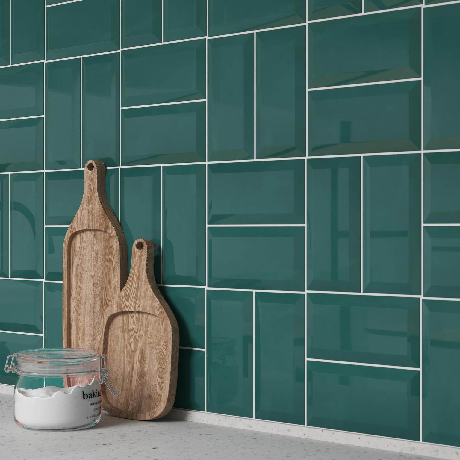 Faianta interior GOODHOME Trentie, verde, 20 x 10 cm, suprafata 0.8 mp