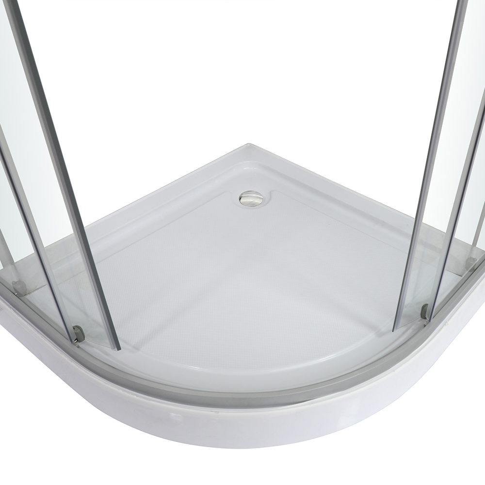 Cabina dus standard Arkell, semirotunda, 80 x 80 x 192 cm, sticla securizata 4mm, profil crom