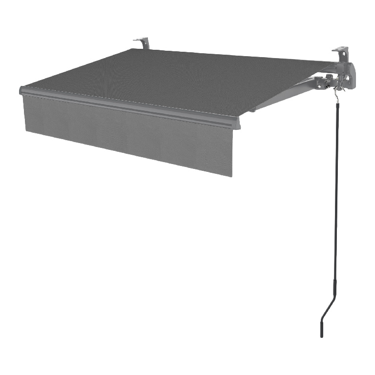 Copertina retractabila KLIKSTROM, aluminiu, 292 x 250 cm, gri