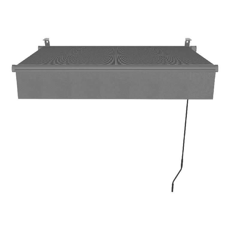 Copertina retractabila KLIKSTROM, aluminiu, 292 x 250 cm, gri