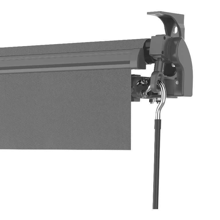 Copertina retractabila KLIKSTROM, aluminiu, 292 x 250 cm, gri