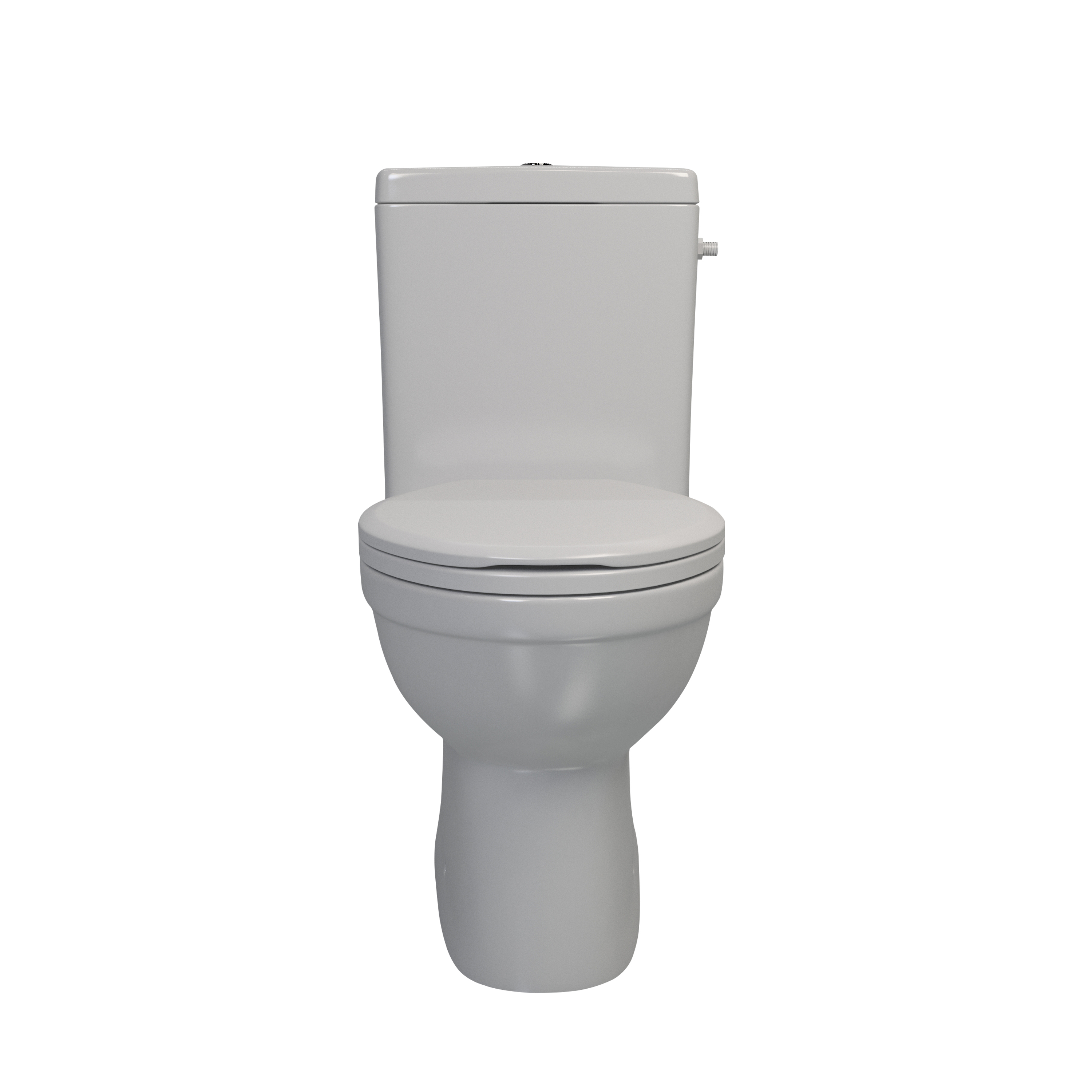 Set vas WC Thasos, portelan, rezervor 6 l, capac SoftClose, alb