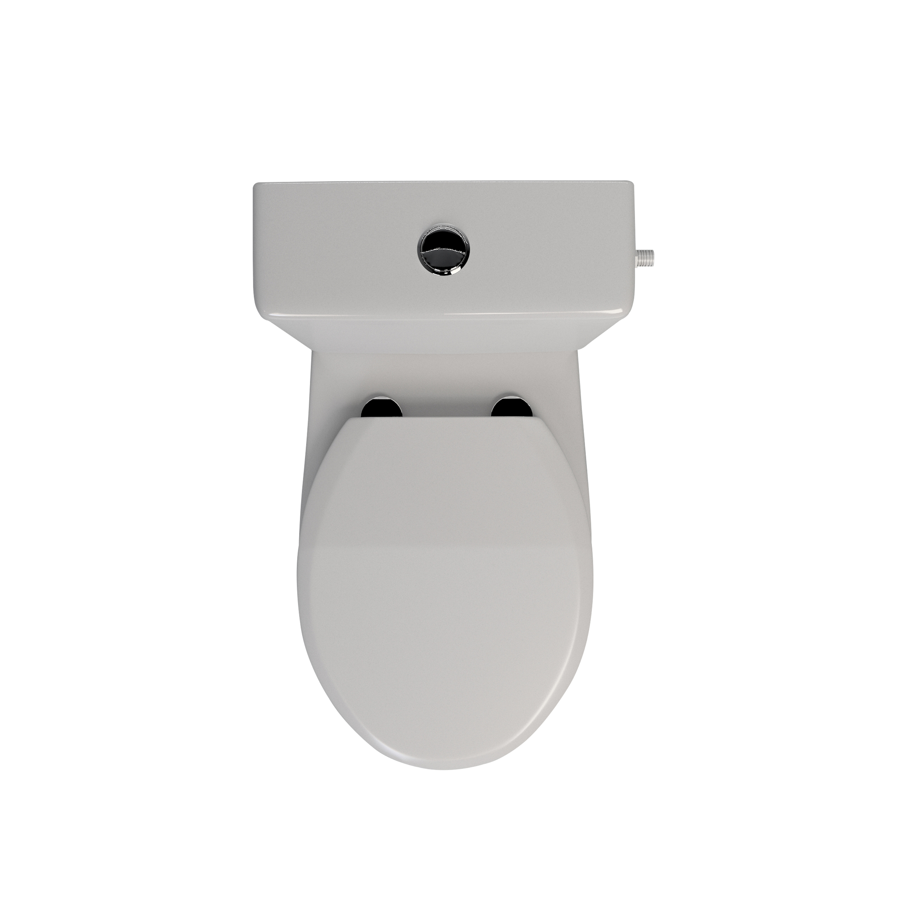 Set vas WC Thasos, portelan, rezervor 6 l, capac SoftClose, alb