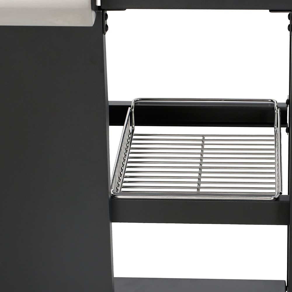 Gratar gaz GOODHOME BBQ , 4 role, negru