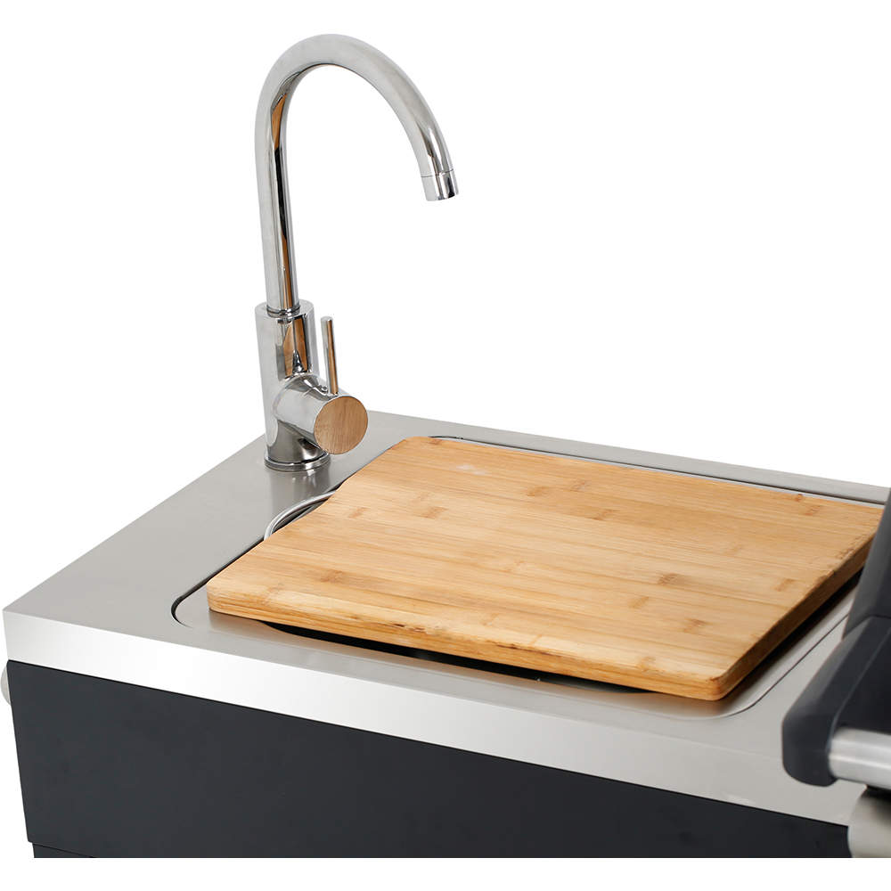 Gratar gaz GOODHOME BBQ , 4 role, negru