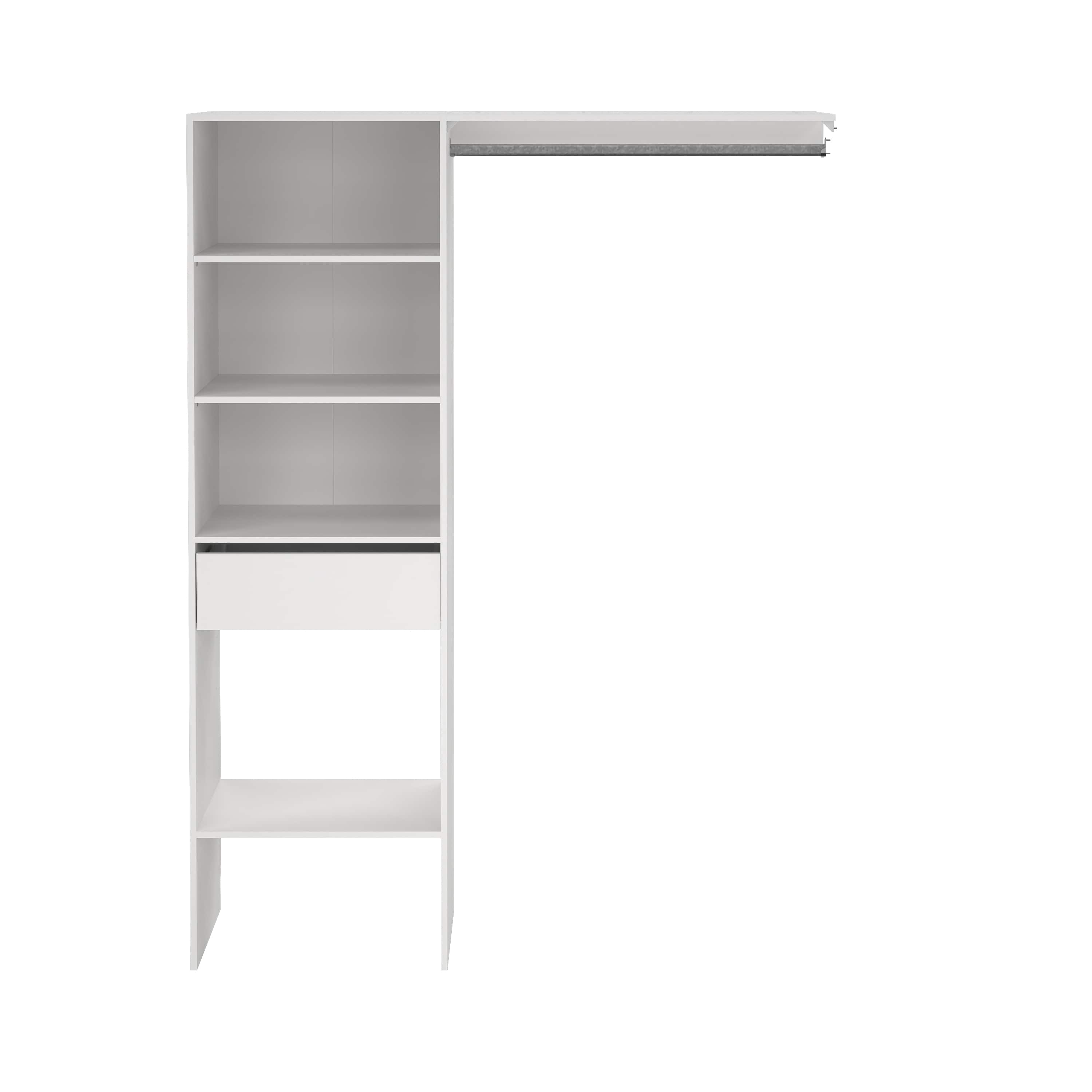 Kit dressing Nyssa, 200 x 150 x 45 cm, alb
