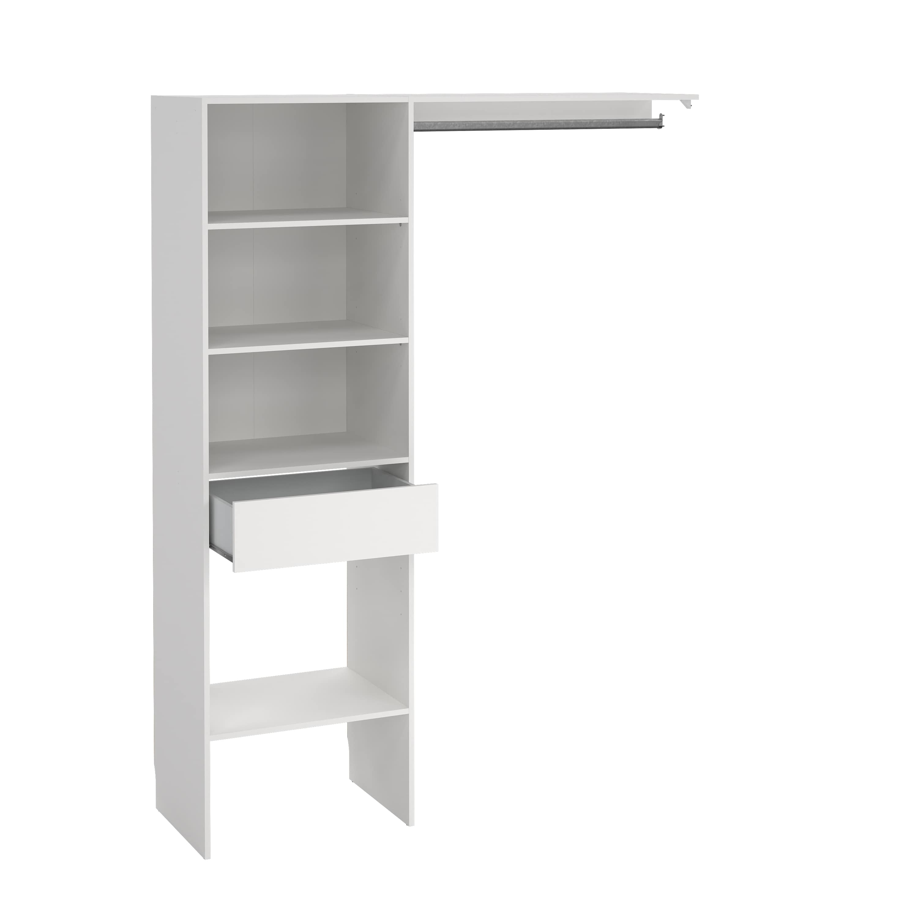 Kit dressing Nyssa, 200 x 150 x 45 cm, alb