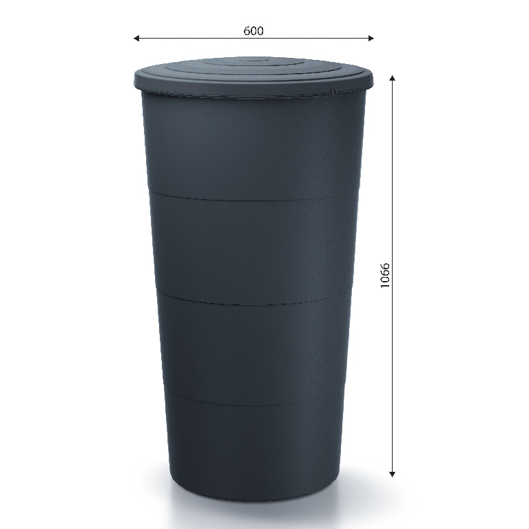Rezervor apa pluviala VERVE, gri antracit, 200 L