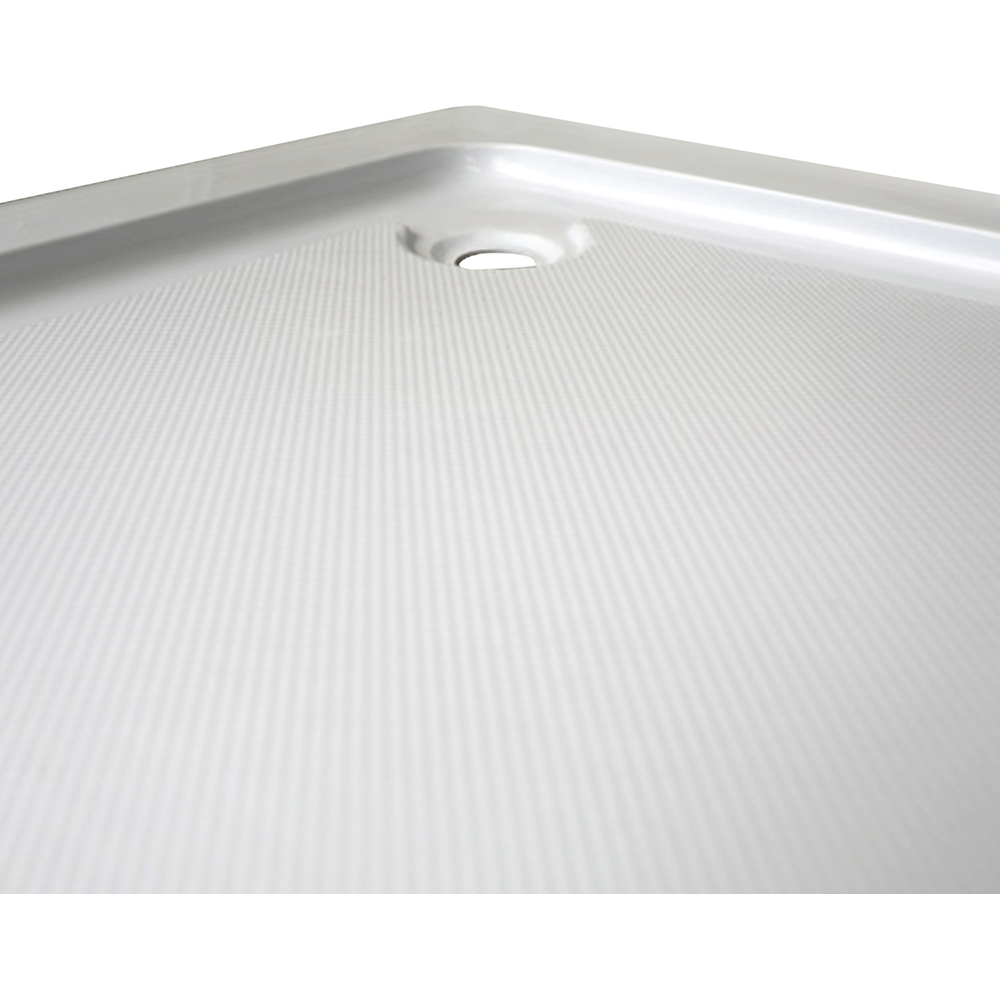 Cabina dus standard Arkell SE-A107MBM, semirotunda, aluminiu, sticla securizata 4mm, 90 x 90 x 192 cm, profil negru