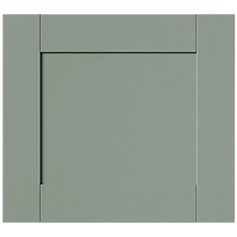 Front usa sertar GOODHOME Ashmead, 39.7 x 35.6 cm, verde mat