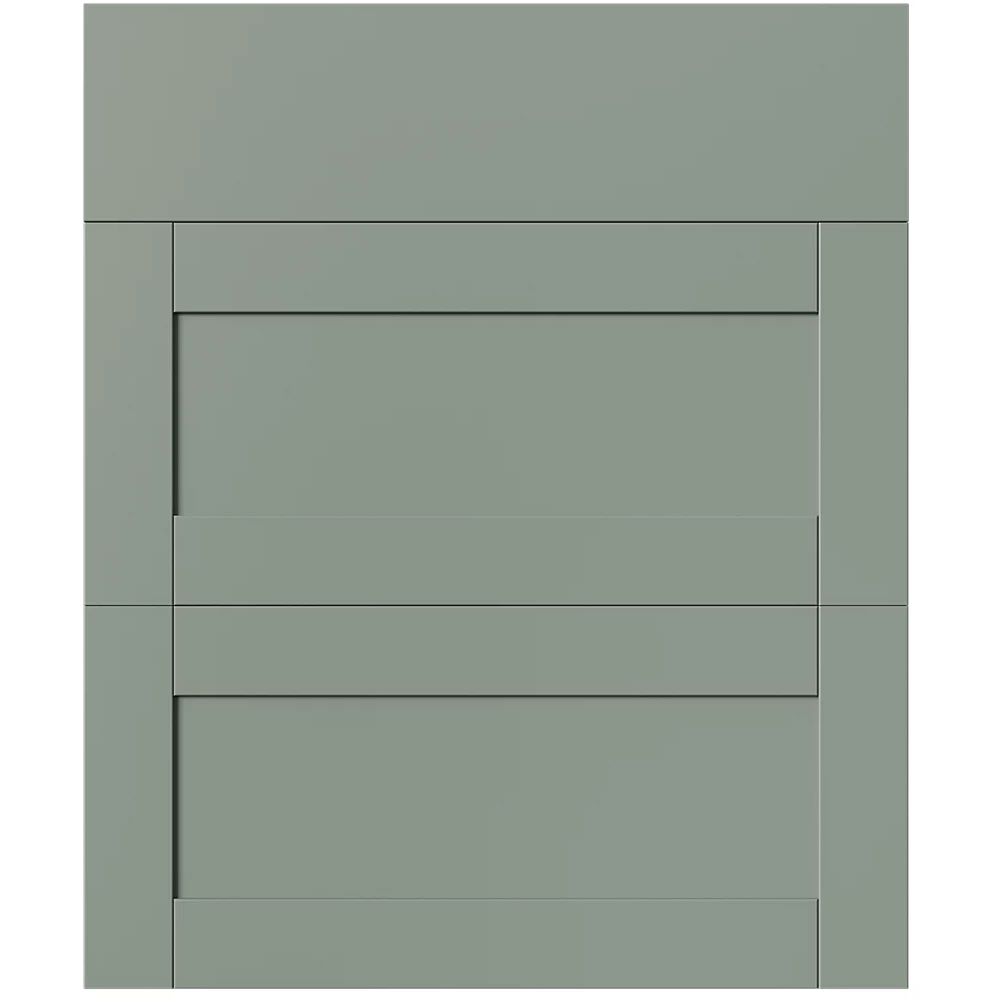 Front usa sertar GOODHOME Ashmead, 59.7 x 71.5 cm, verde mat