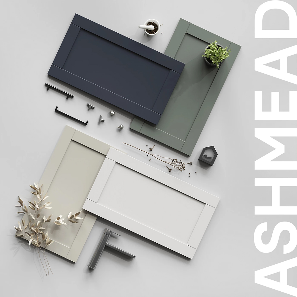Front usa GOODHOME Ashmead, 59.7 x 45.3 cm, gri mat