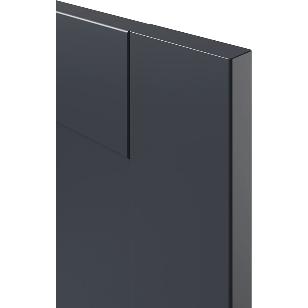 Front usa sertar GOODHOME Ashmead, PAL, 99.7 x 35.6 x 1.6 cm, albastru inchis