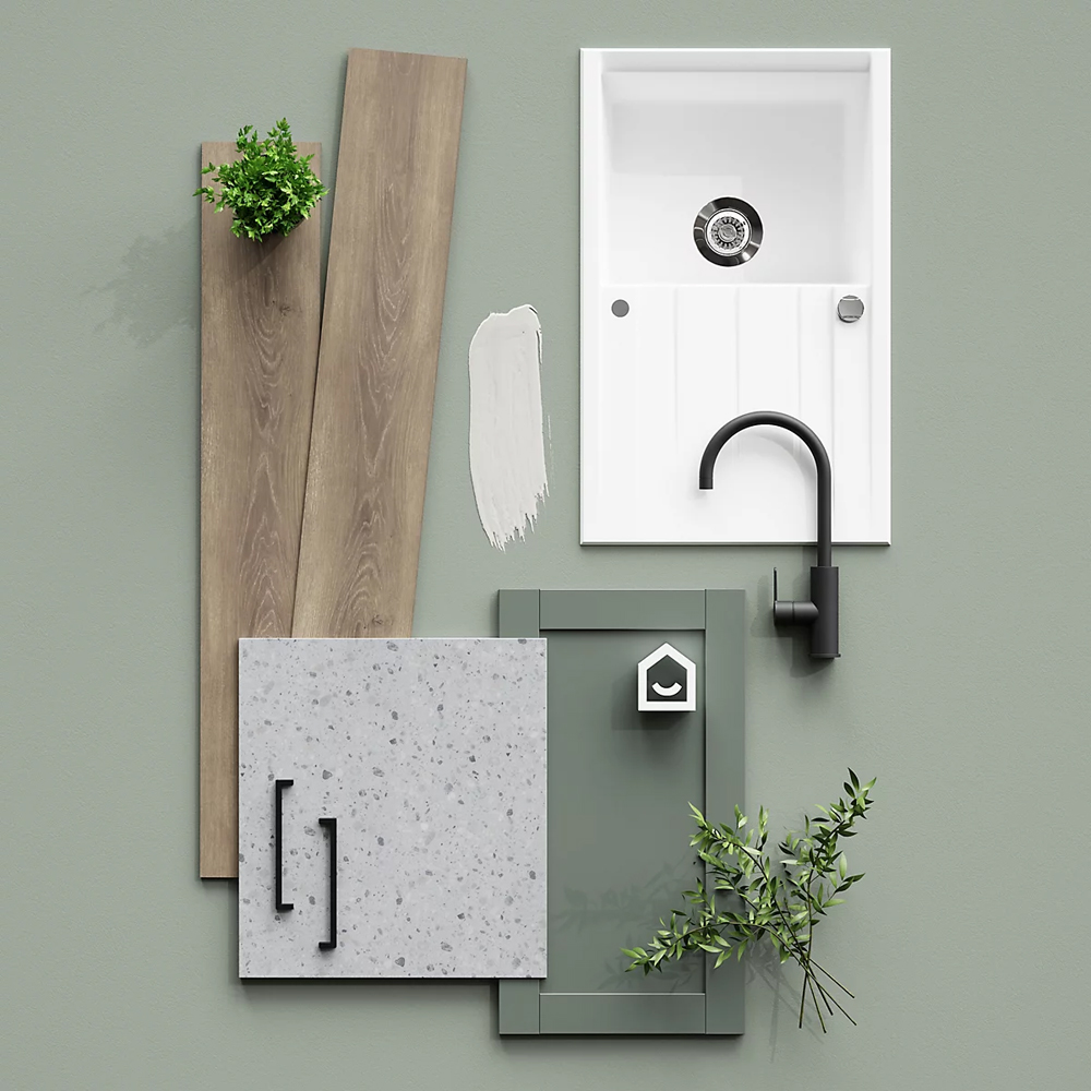 Panou lateral GOODHOME Ashmead, 59 x 87 cm, verde mat