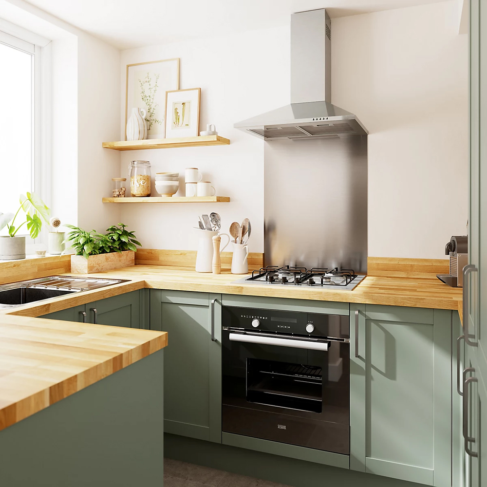 Front usa GOODHOME Ashmead, 59.7 x 128.7 cm, verde mat