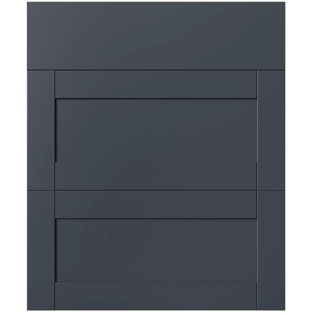 Front usa sertar GOODHOME Ashmead, 59.7 x 71.5 cm, albastru mat