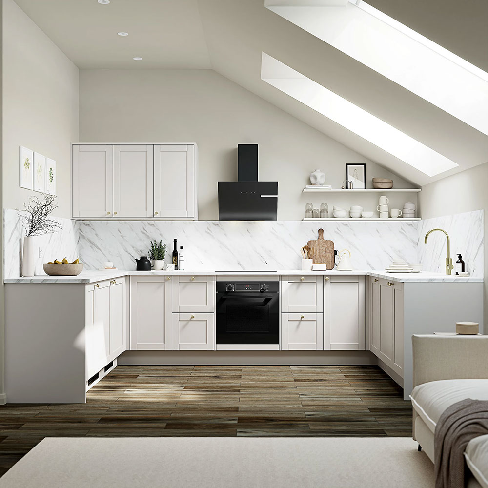 Panou lateral GOODHOME Ashmead, 35 x 79 1.8 cm, PAL, gri