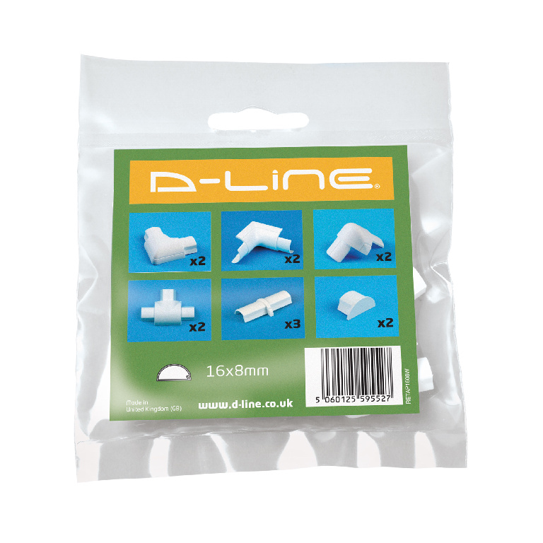 Set mixt accesorii fixare canal  D-Line