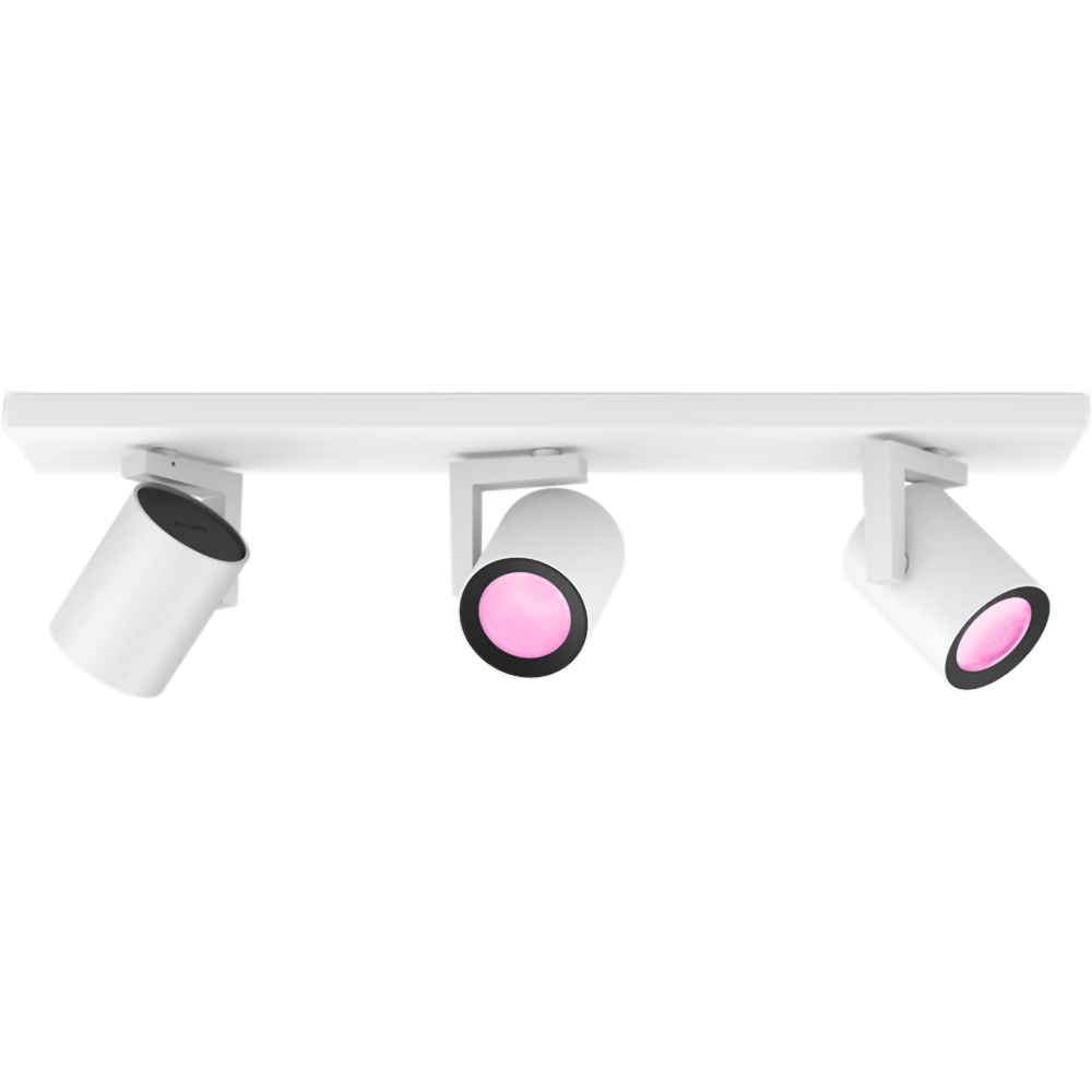 Spot LED smart PHILIPS HUE Argenta, 3 x 5.7W, 1050lm, IP20, alb