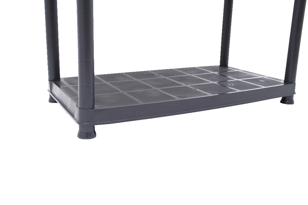 Raft 5 polite, 170 x 70 x 38 cm, plastic, negru