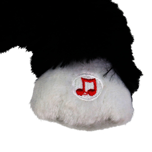 Animatie Pisica, 30 x 28 x 17 cm, negru-alb