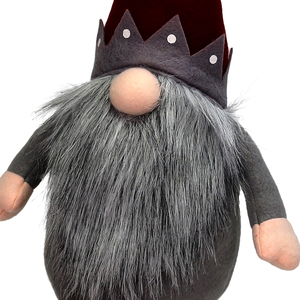 Decoratiune Gonk, 50 cm, rosu-gri