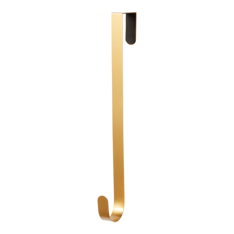 Carlig prindere coronita de Craciun, 37 cm, auriu