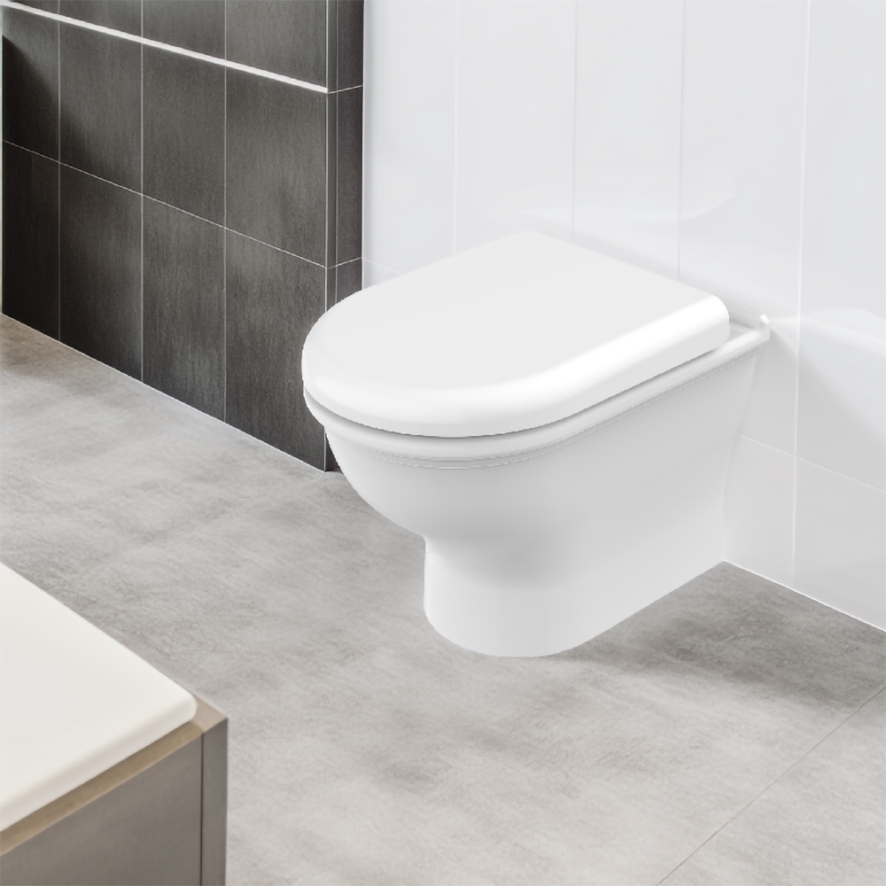 Vas WC suspendat GOODHOME Endel HDC889WH, ceramica, 35.5 x 52 x 36.2 cm, alb