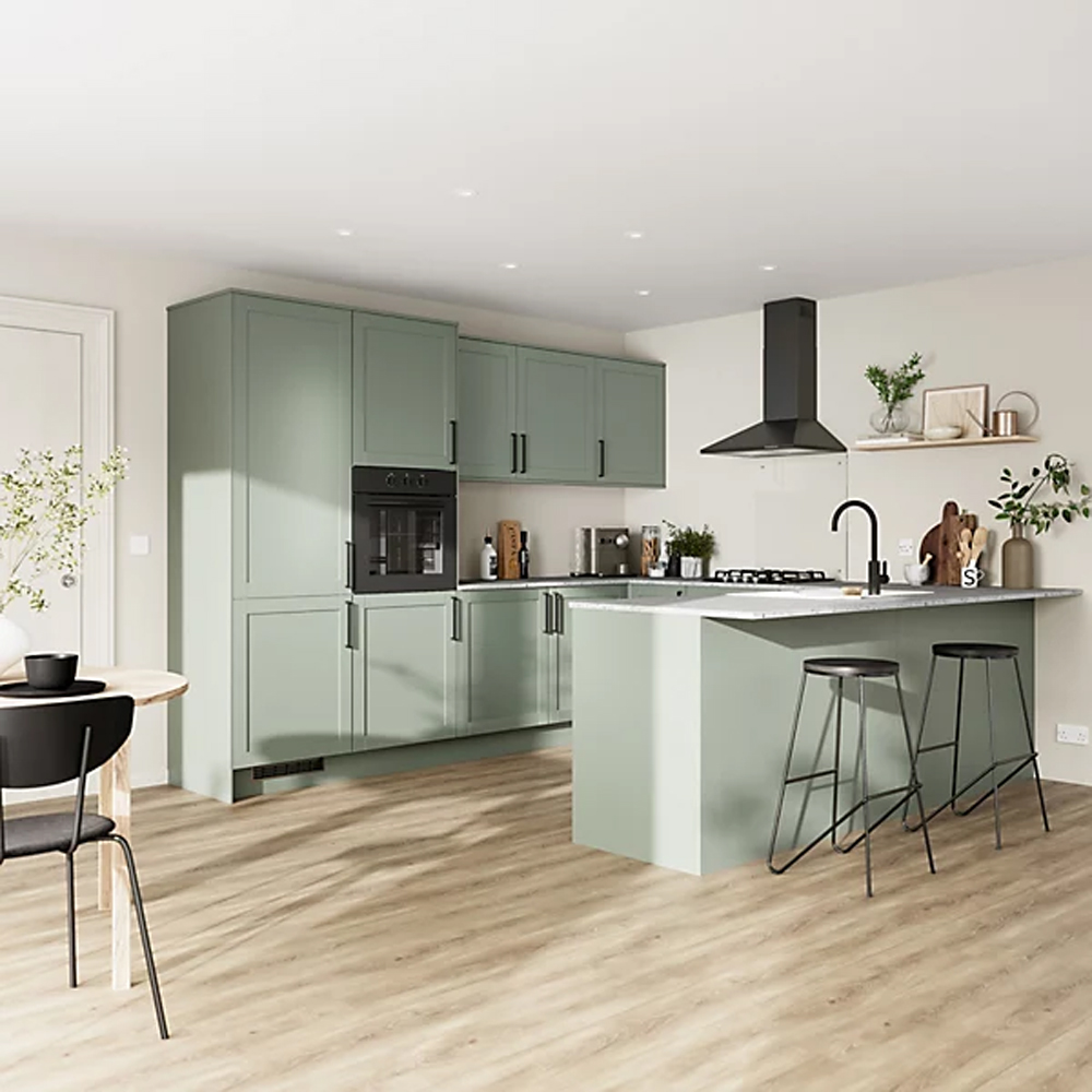Panou insula GOODHOME Ashmead, 89 x 200 cm, verde mat