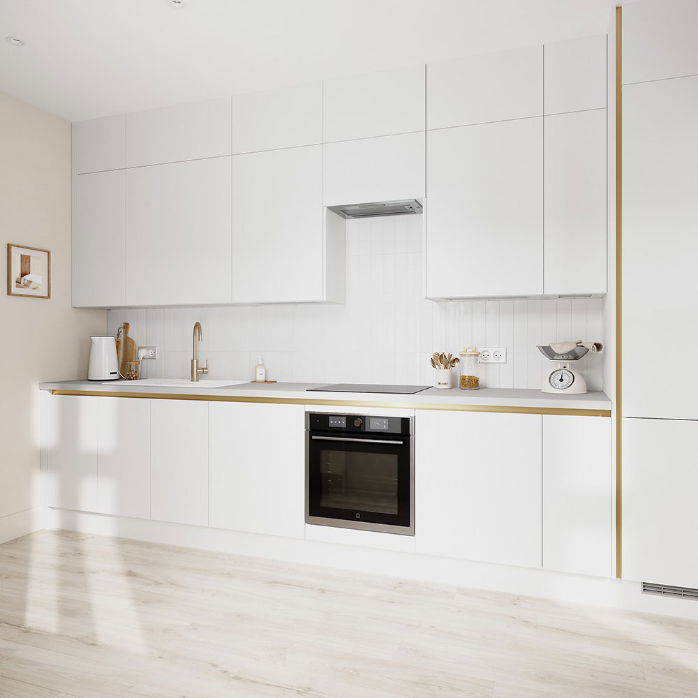 Panou inlocuitor GOODHOME Stevia, 32 x 90 x 1.8 cm, MDF, alb