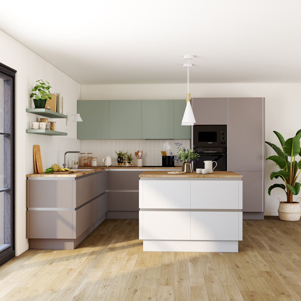 Front usa GOODHOME Stevia, MDF, 40 x 72 x 1.8 cm, alb