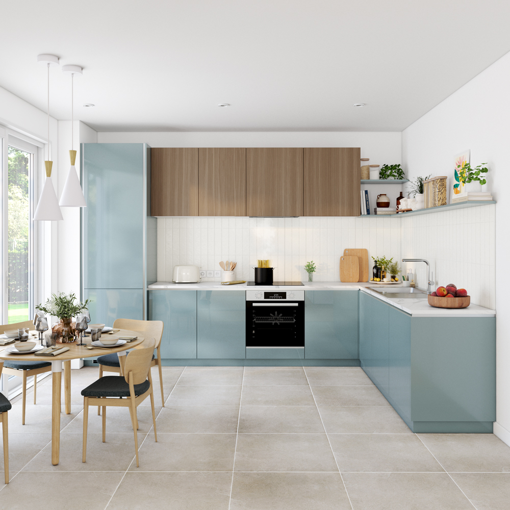 Front usa GOODHOME Stevia, MDF, 40 x 72 x 1.8 cm, alb