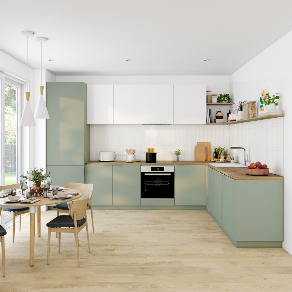 Front usa GOODHOME Stevia, MDF, 40 x 72 x 1.8 cm, alb