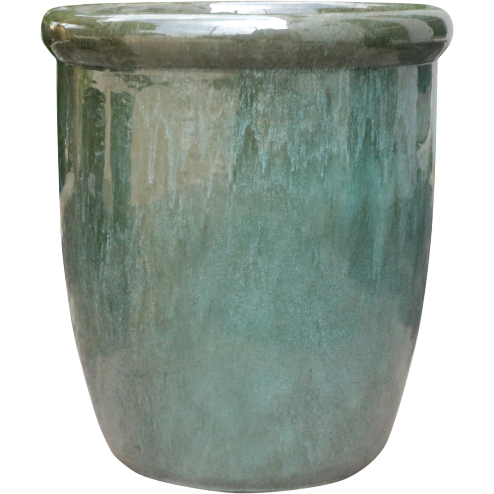 Ghiveci flori VERVE Green Moss, D 38.5 cm, verde