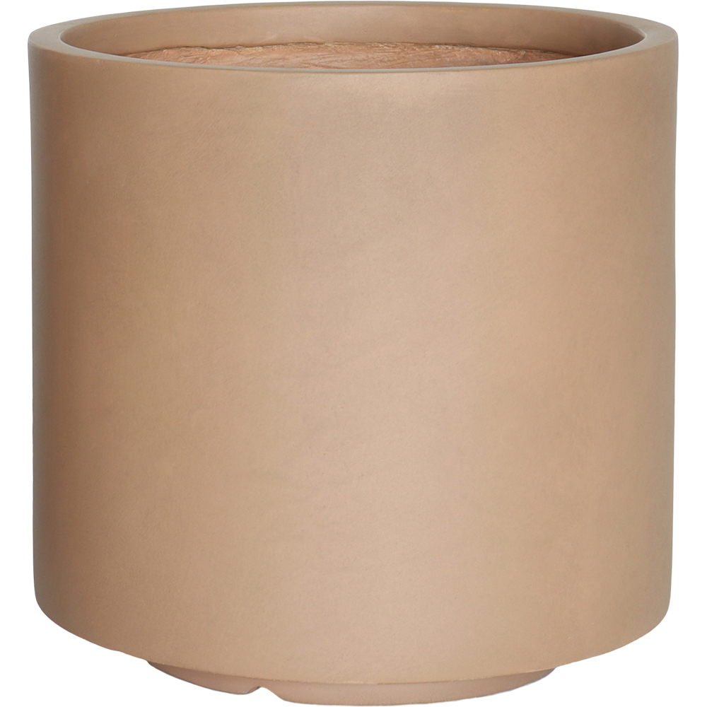 Ghiveci flori VERVE, fibra de lut, D 26 cm, bronz