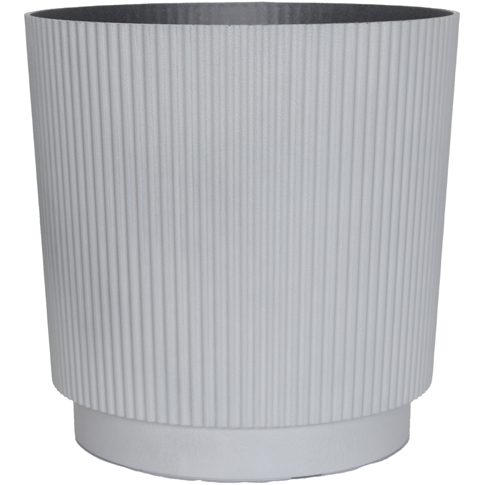 Ghiveci flori VERVE Cilindric, D 25 cm, gri