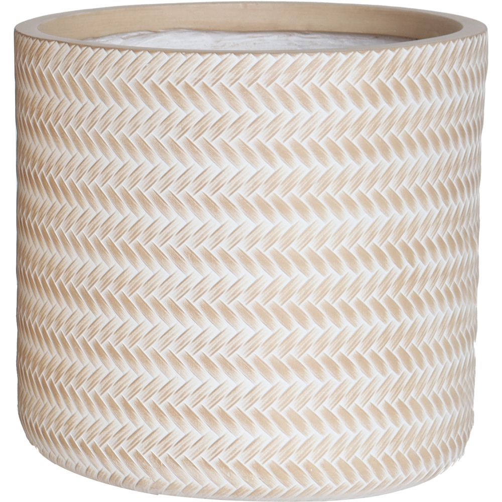 Ghiveci flori VERVE Rattan, D 30 cm, bej