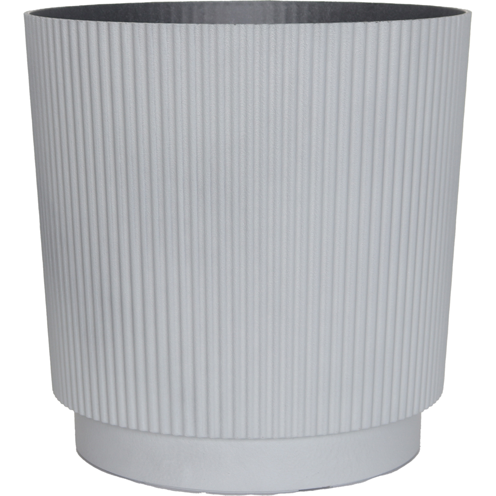 Ghiveci flori VERVE Cilindric, D 35 cm, gri